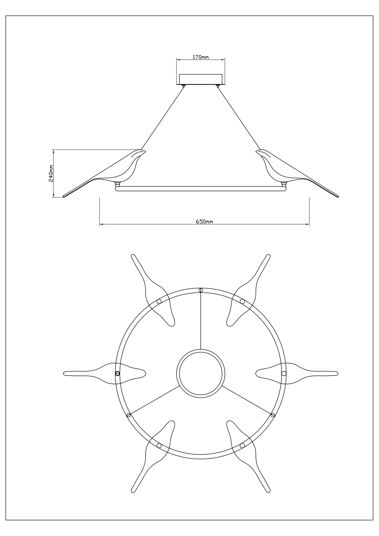 Подвесная люстра Divinare Summer 1188/06 LM-42