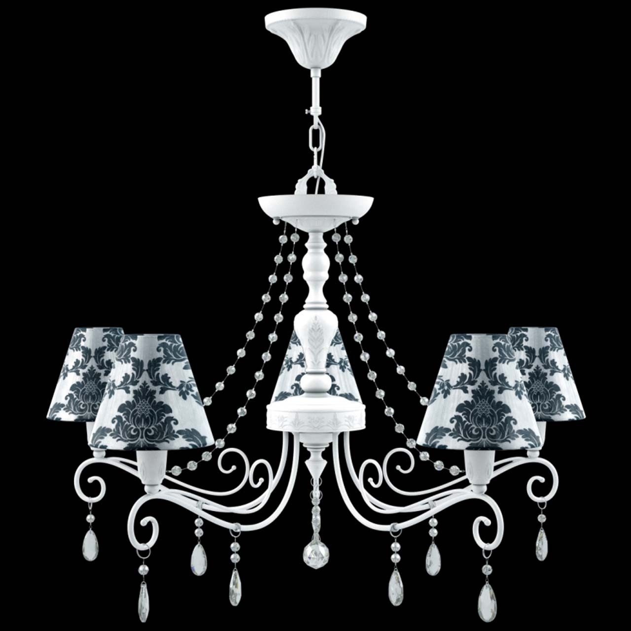 Подвесная люстра Lamp4you Provence E4-05-WM-LMP-O-2-CRL-E4-05-TR-UP