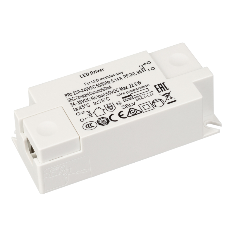 Блок питания Arlight ARJ-KE38600 (23W, 600mA, PFC) 029336