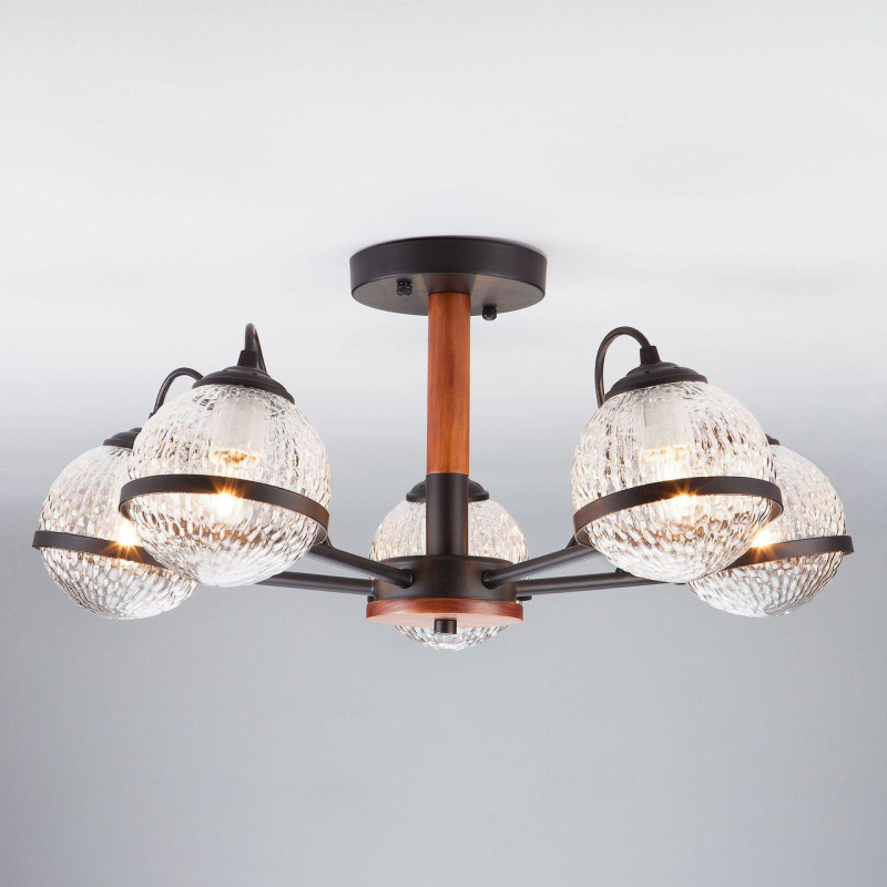 Потолочная люстра Eurosvet Livia 70081/5 черный