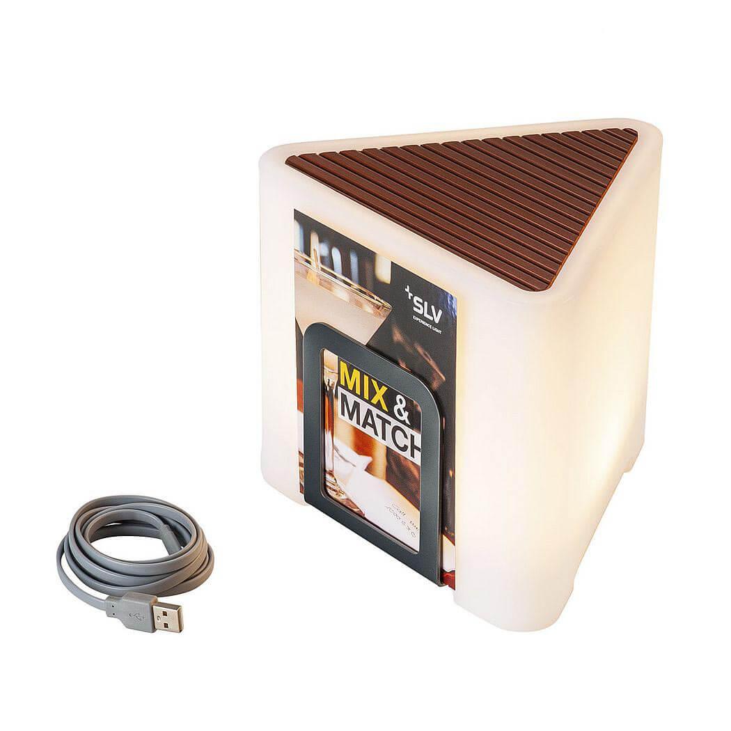 Переносной светодиодный фонарь SLV Degano аккумуляторный 183х150 1001415