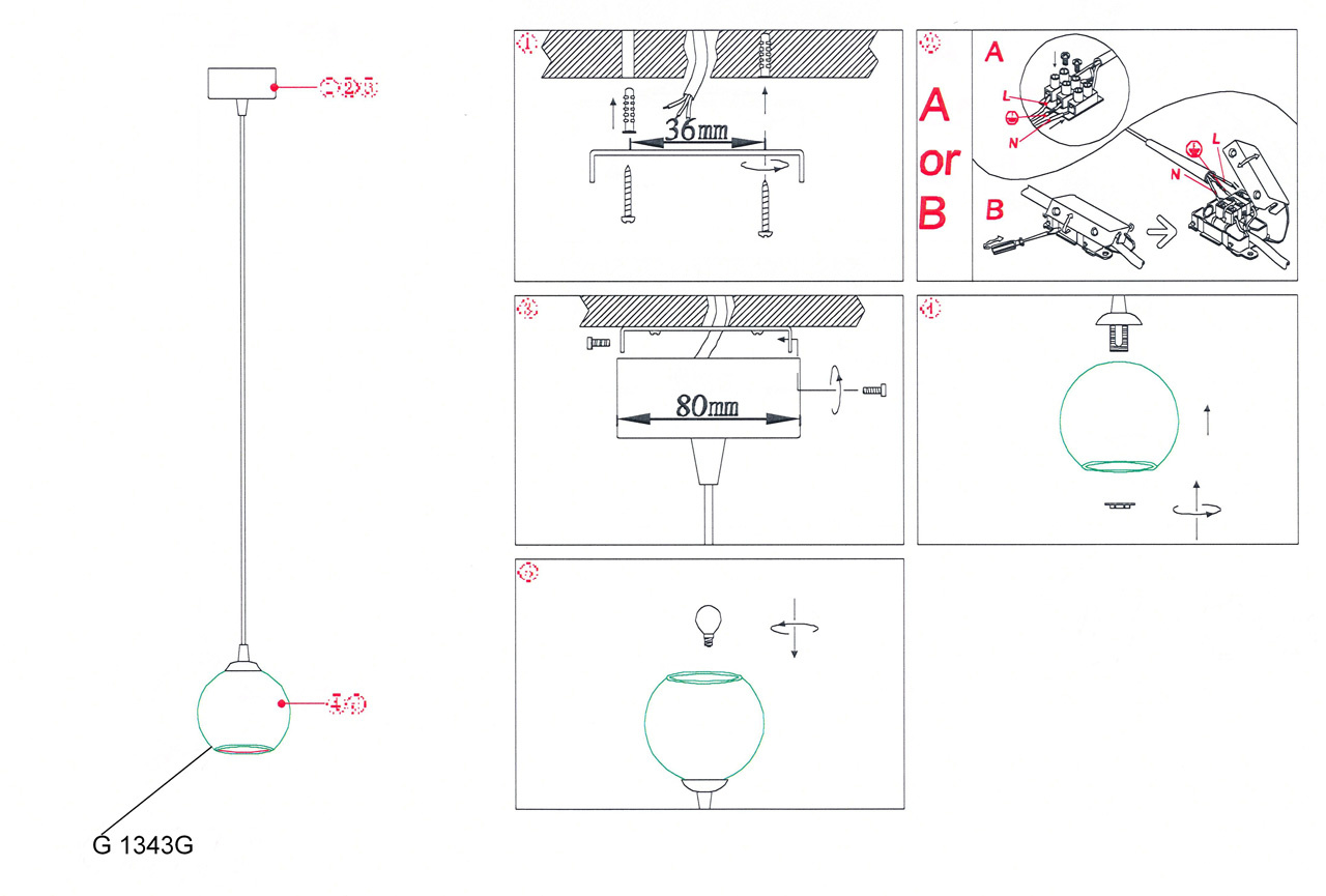 Подвесной светильник Odeon Light Eruca 1343/G