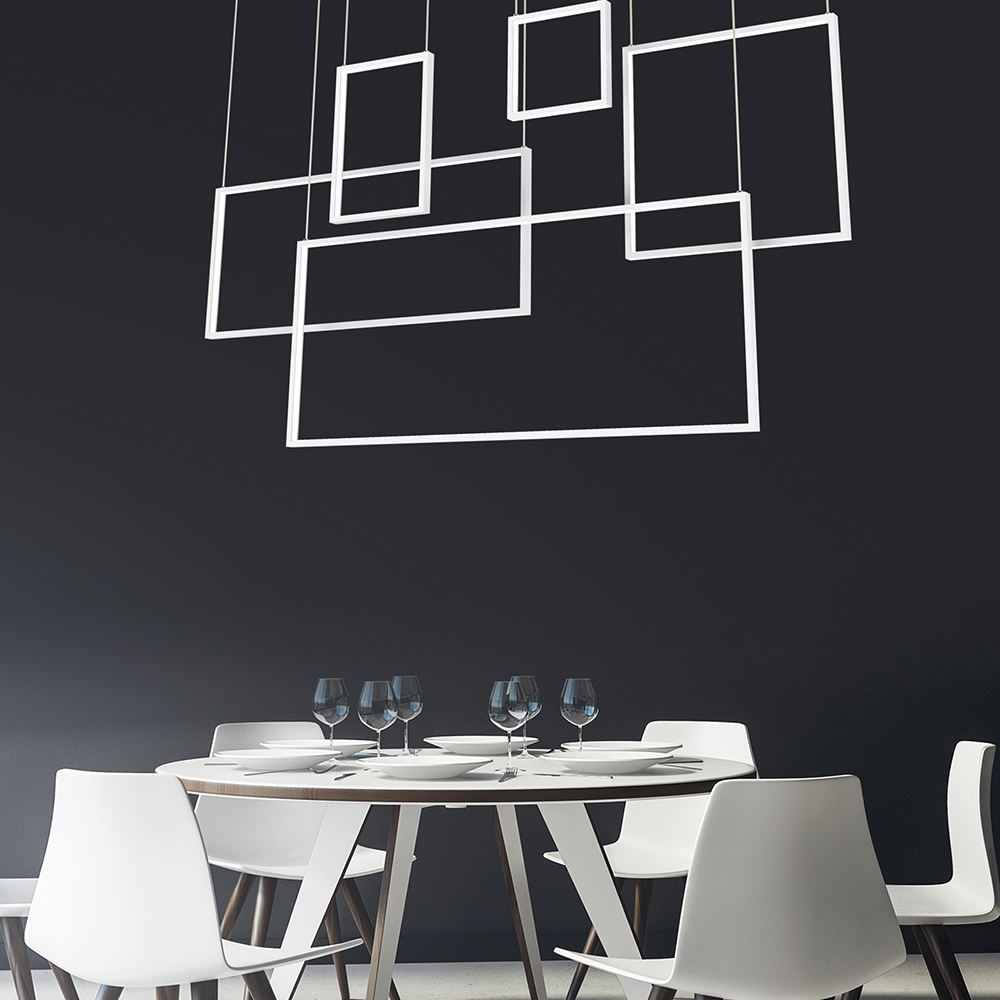 Подвесная люстра  светодиодная Zumaline RECTAN L171209-5