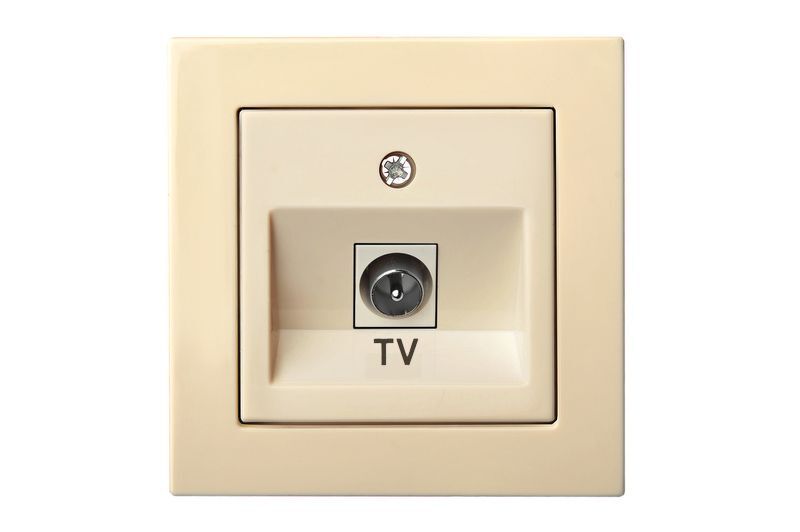 Розетка телевизионная (TV) F-разъем Liregus Epsilon 28-072