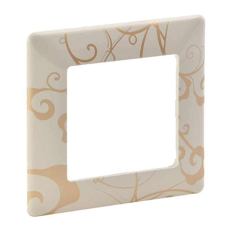 Рамка 1-постовая Legrand Valena Life Ампир бежевый 754111