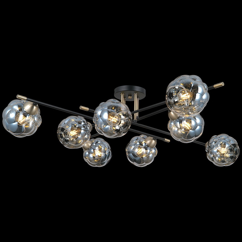 Люстра на штанге Illumico IL0442-8CSQ-79 BK