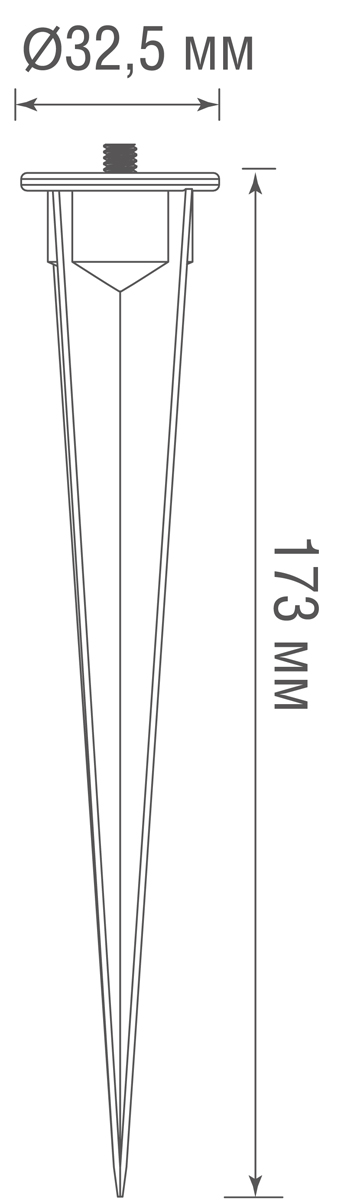 Основание пика для ландшафтного светильника Donolux Alpha Spike DL20571