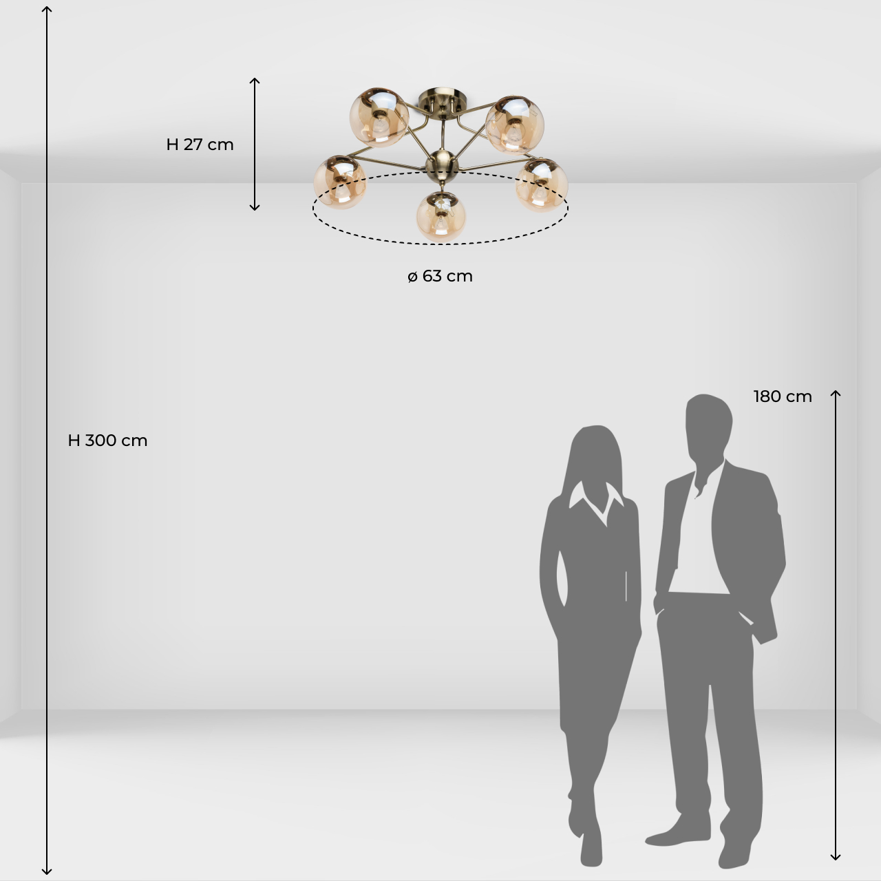 Потолочная люстра De Markt City Оливия 306013805 в Москве