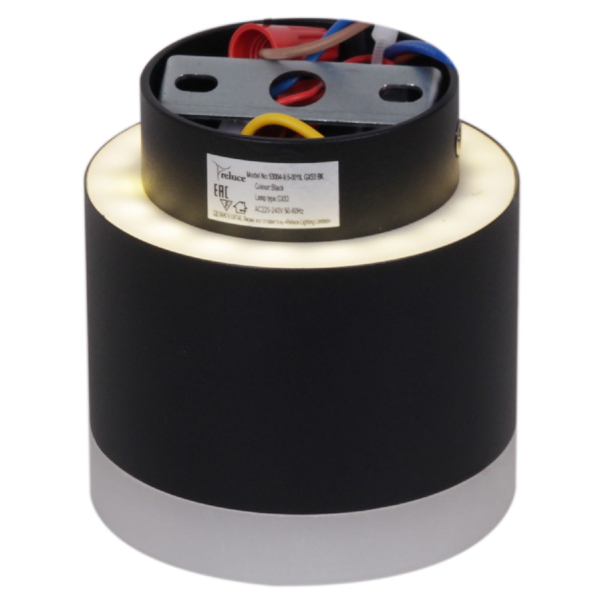 Накладной светильник Reluce 53004-9.5-001IL GX53+LED3W BK