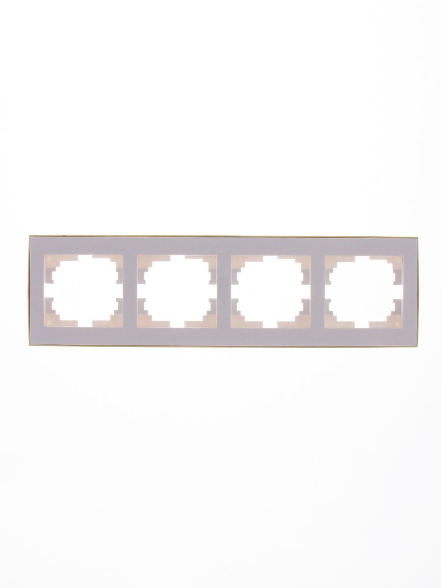 Рамка 4-местная горизонтальная Lezard Rain 703-0226-149