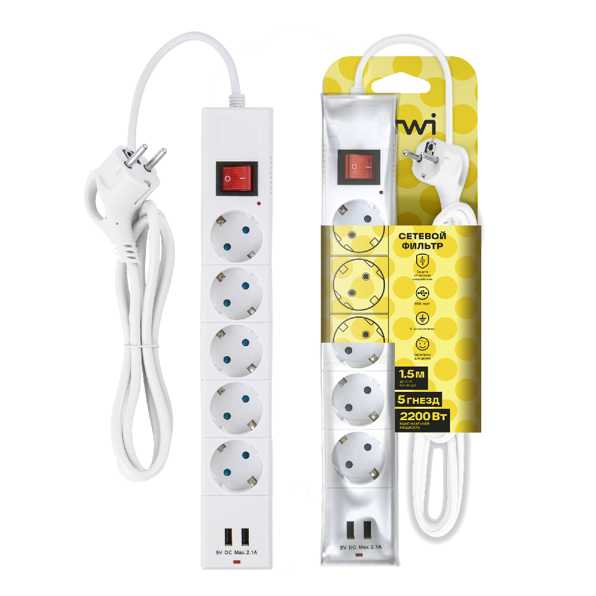 Сетевой фильтр Duwi 32590 1