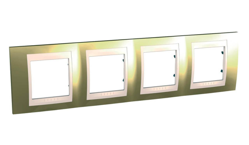 Рамка 4-постовая Schneider Electric Unica Хамелеон MGU66.008.504