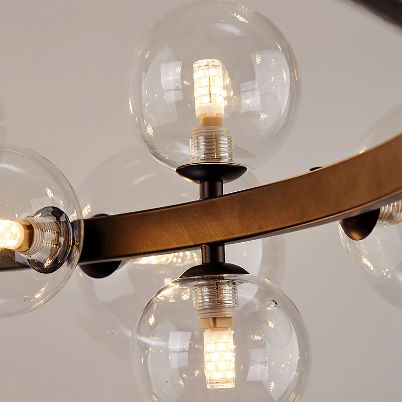 Подвесной светильник Delight Collection Art Deco Bubble 8828P/L black/clear