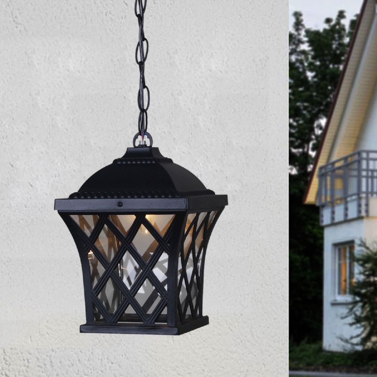 Уличный подвесной светильник Reluce 09017-0.3-001SH BK