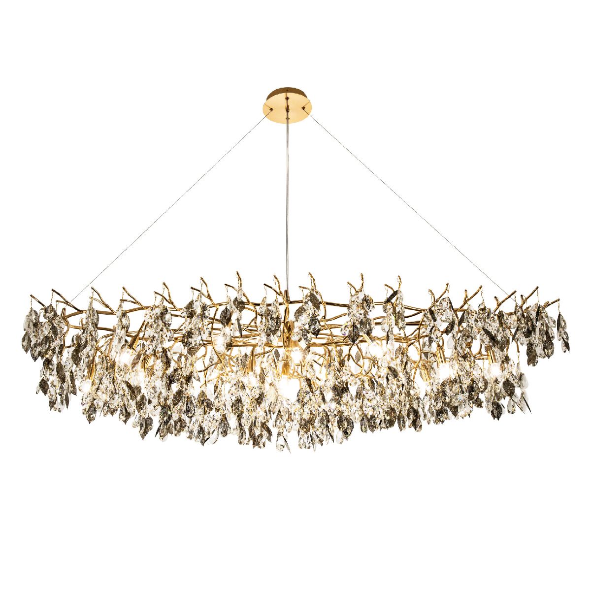 Подвесная люстра флористика Modestyle MS.2111.1600 GD