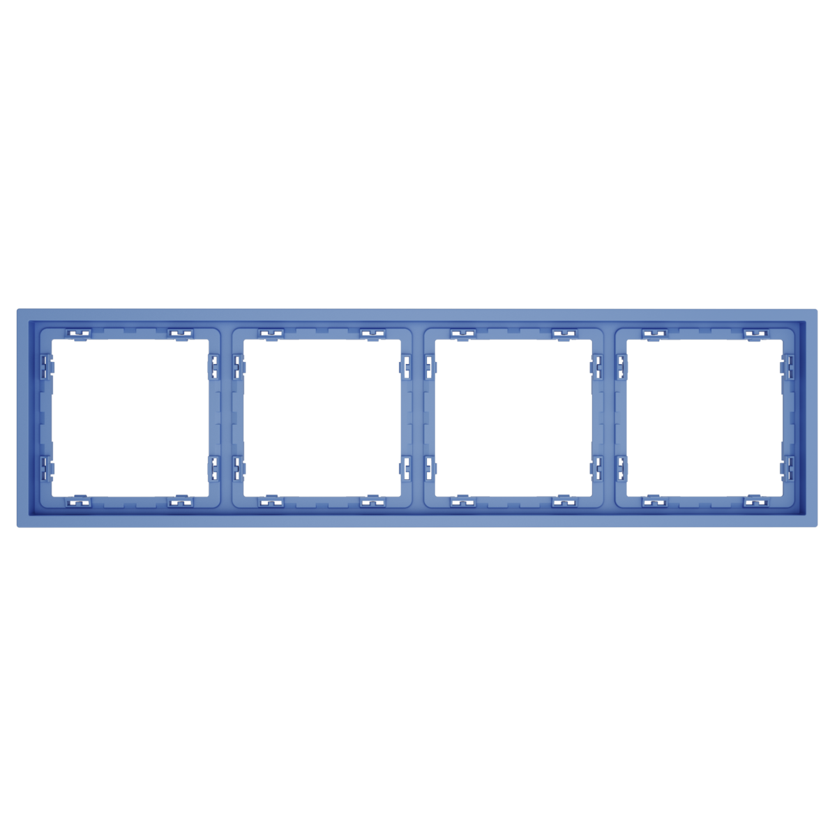 Рамка пластиковая Voltum S70 на 4 поста, (деним) VLS100415