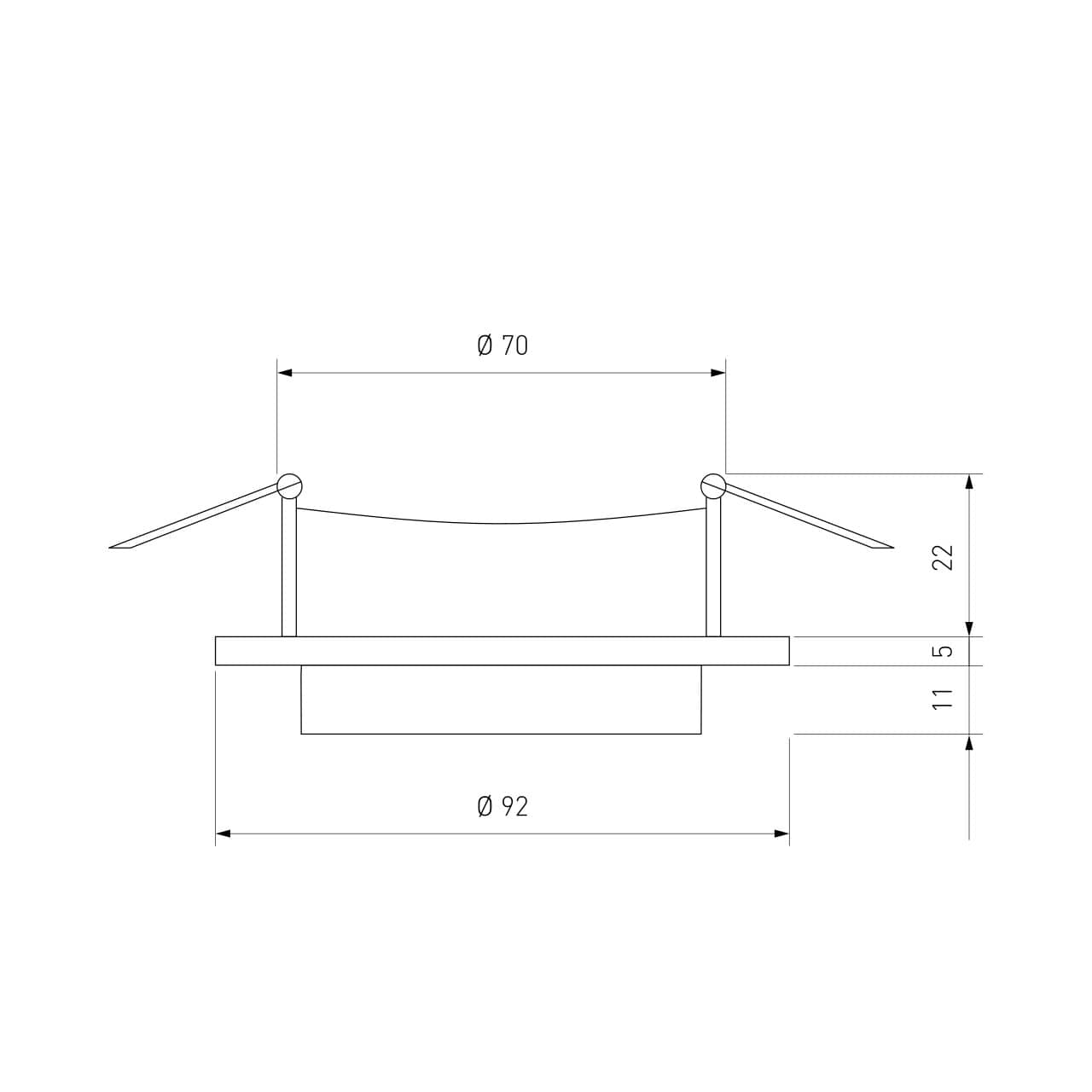 Встраиваемый светильник Elektrostandard 116 MR16 золото/белый 4690389168970