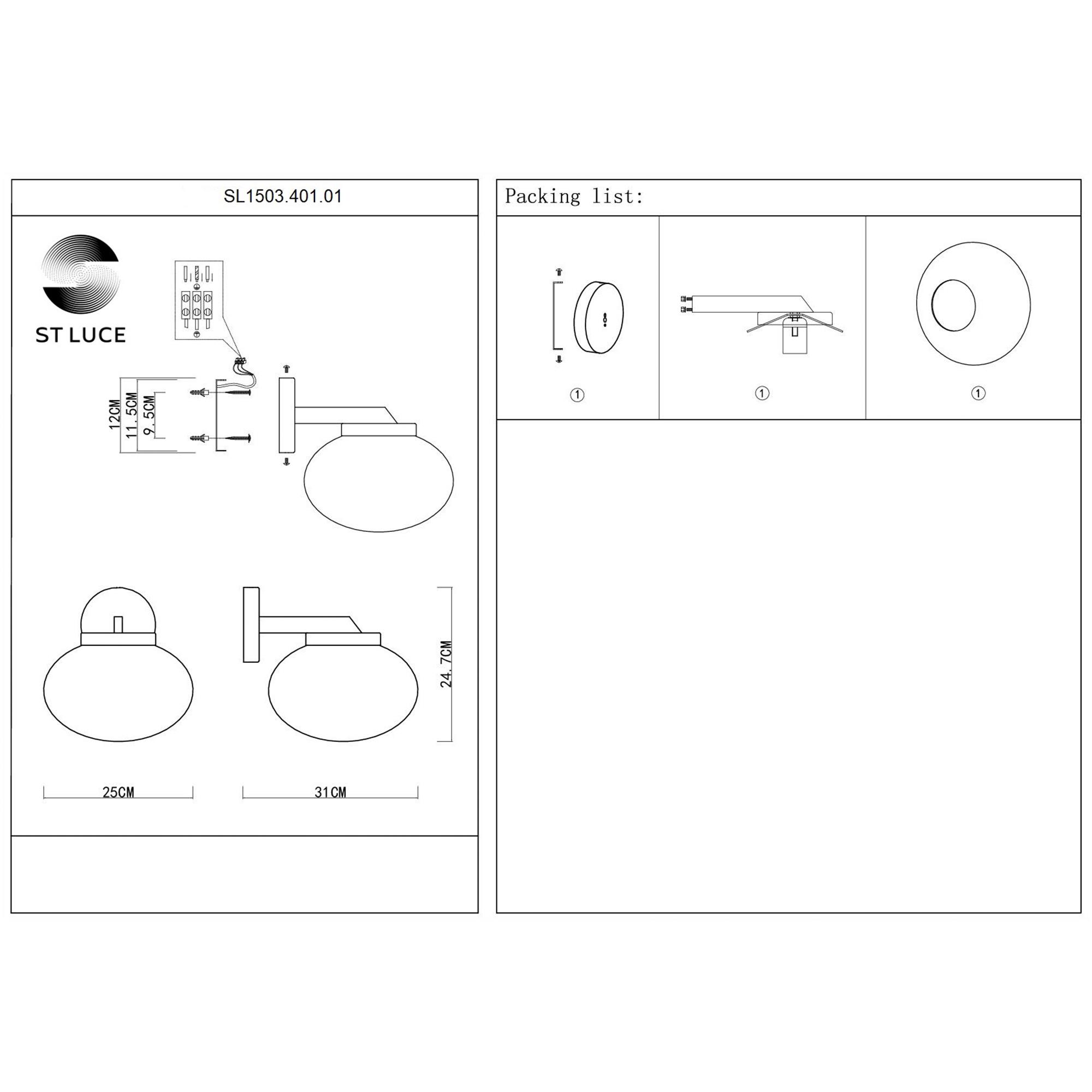 Бра ST Luce Modica SL1503.401.01