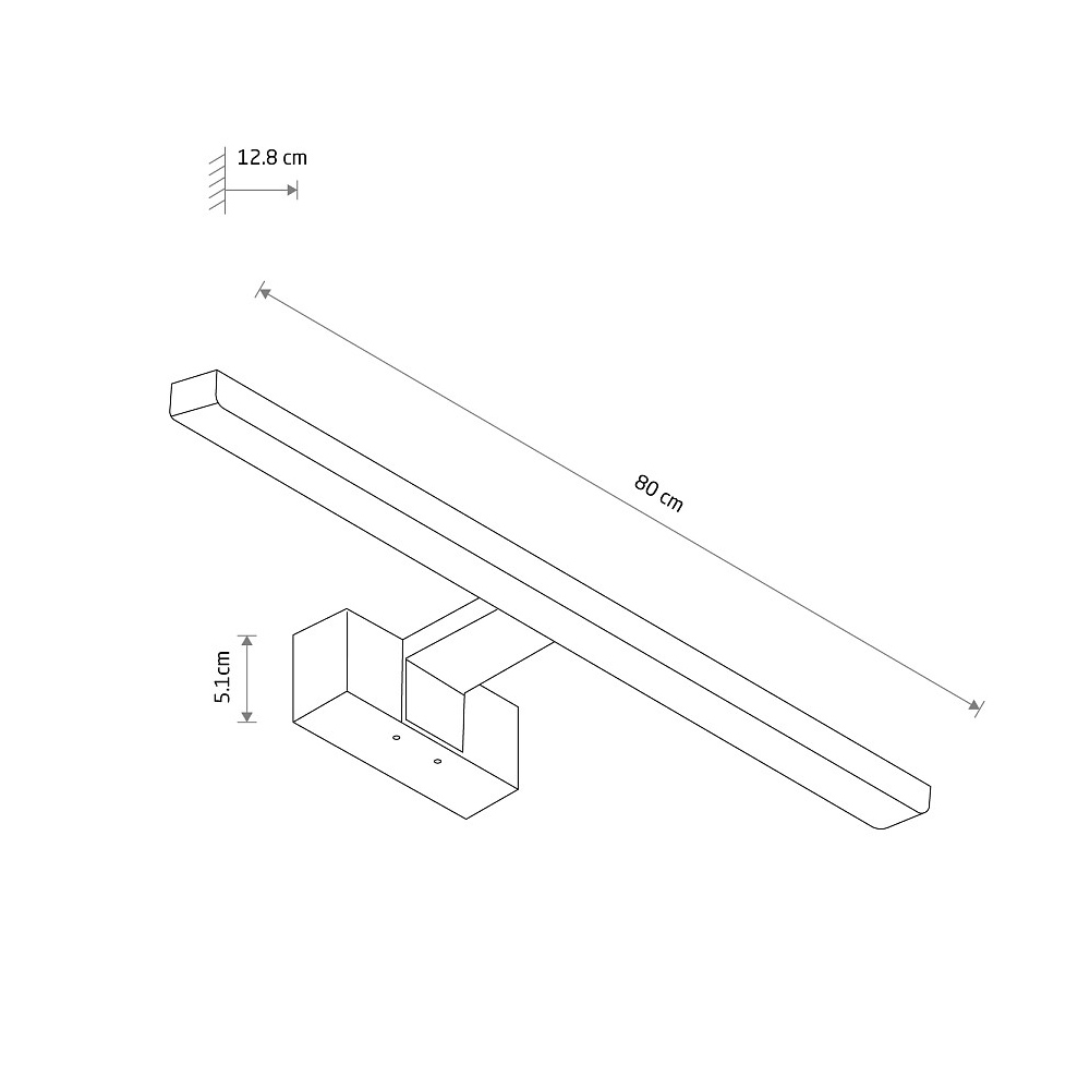 Подсветка для зеркал Nowodvorski Cezanne Led L Chrome 10682