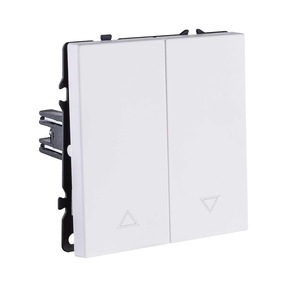 Механизм управления жалюзи 2-клавишный, белый матовый Kollinger Eclipse EC-013WH