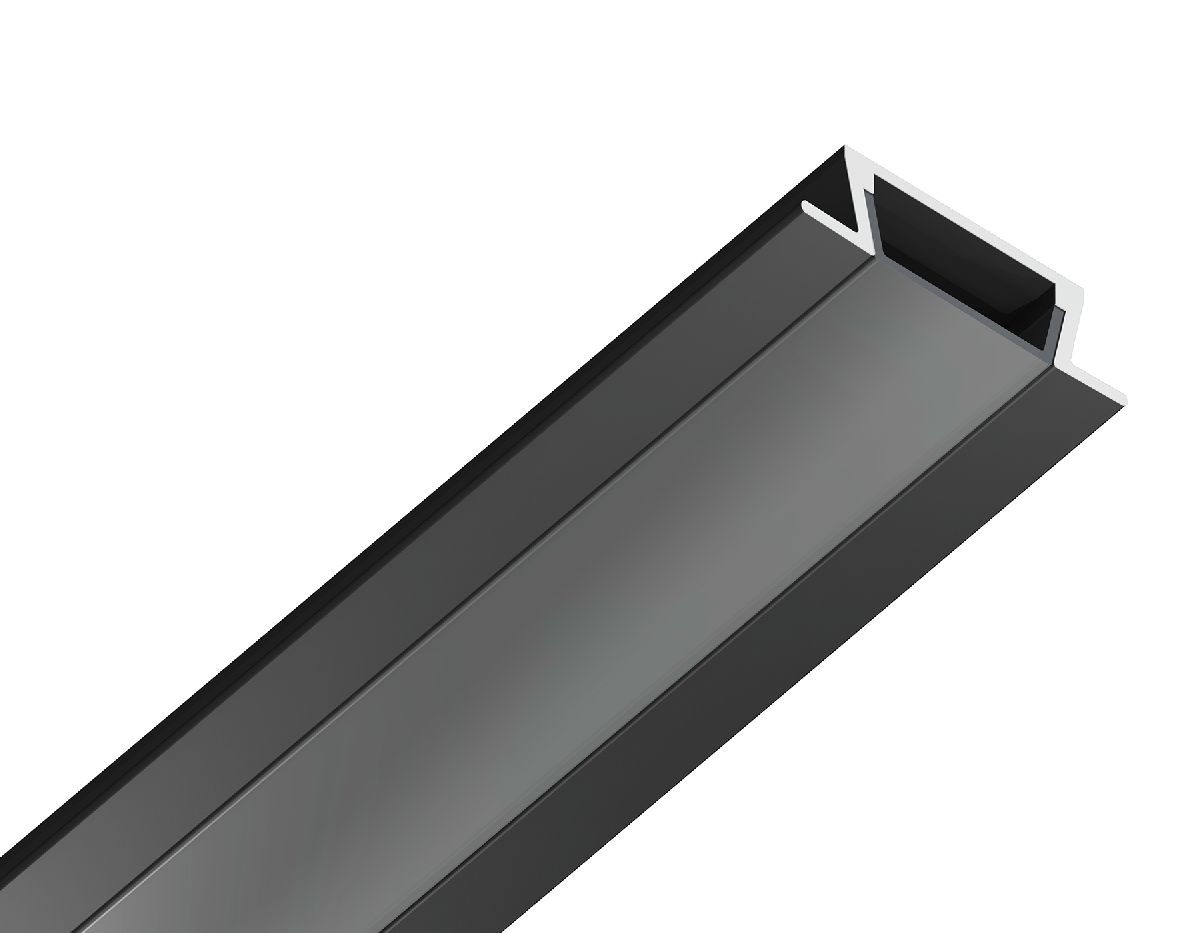 Алюминиевый встраиваемый профиль Ambrella Light Alum Profile GP1001BK/BK