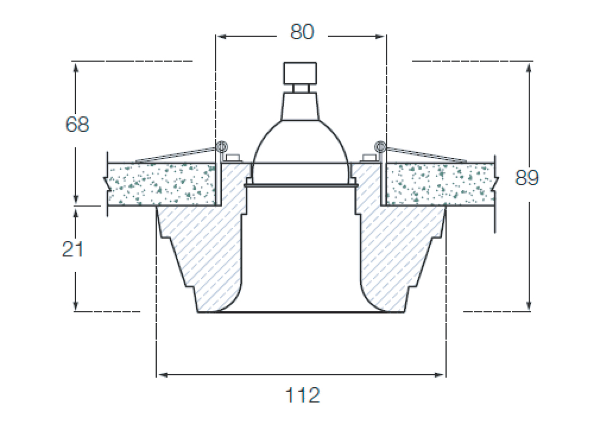 Встраиваемый светильник Donolux Decoro DL204G/2