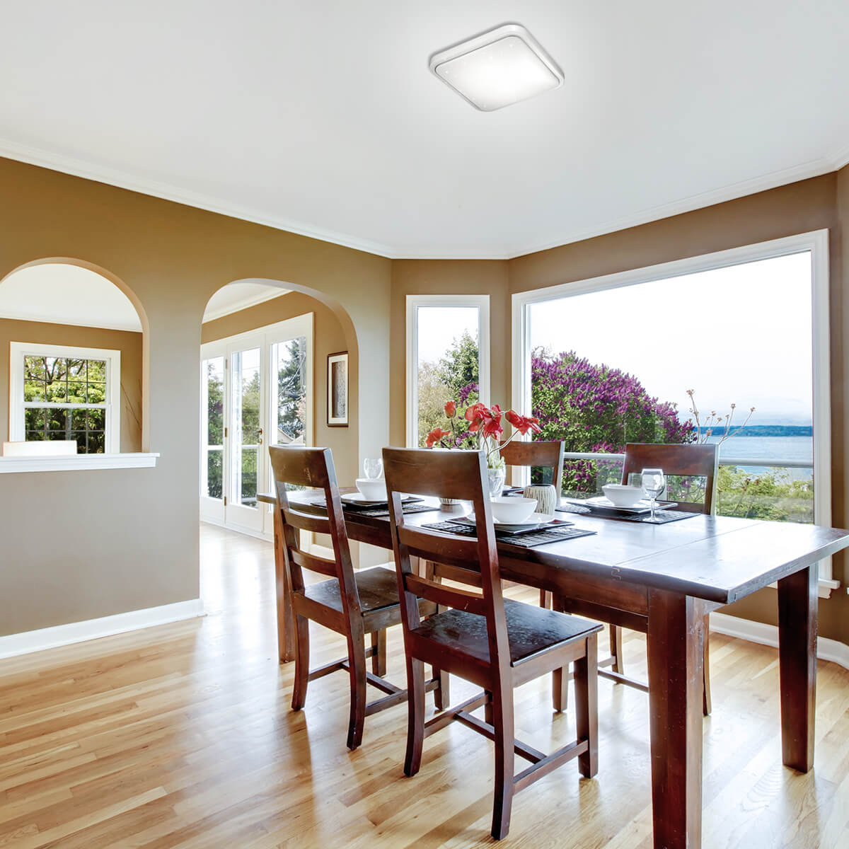 Настенно-потолочный светодиодный светильник Sonex Kvadri 2014/D