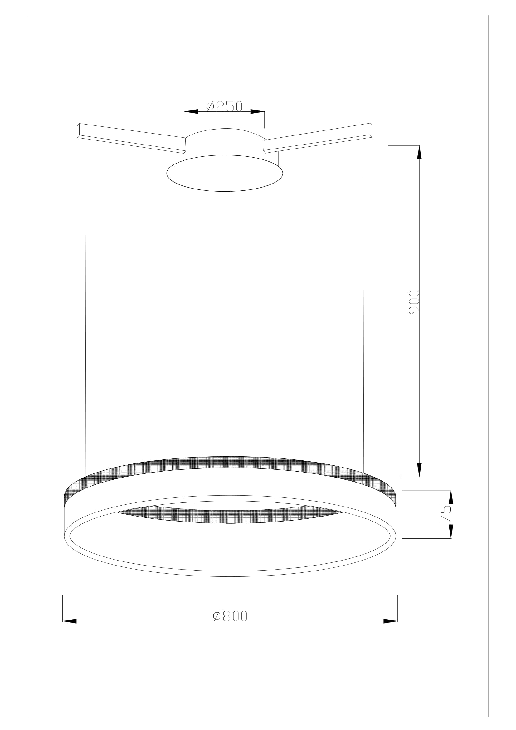 Подвесная светодиодная люстра Moderli Via V1722-PL