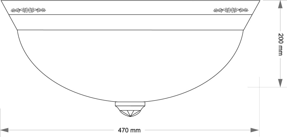 Потолочный светильник Kutek Bellagio BEL-PL-3(P)470-CR