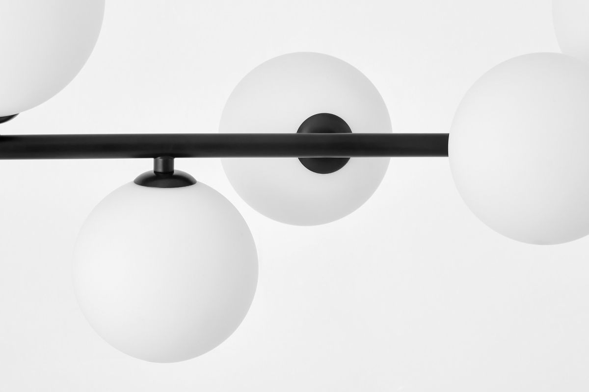 Подвесная люстра Lumina Deco LDP 7036-7 BK+WT