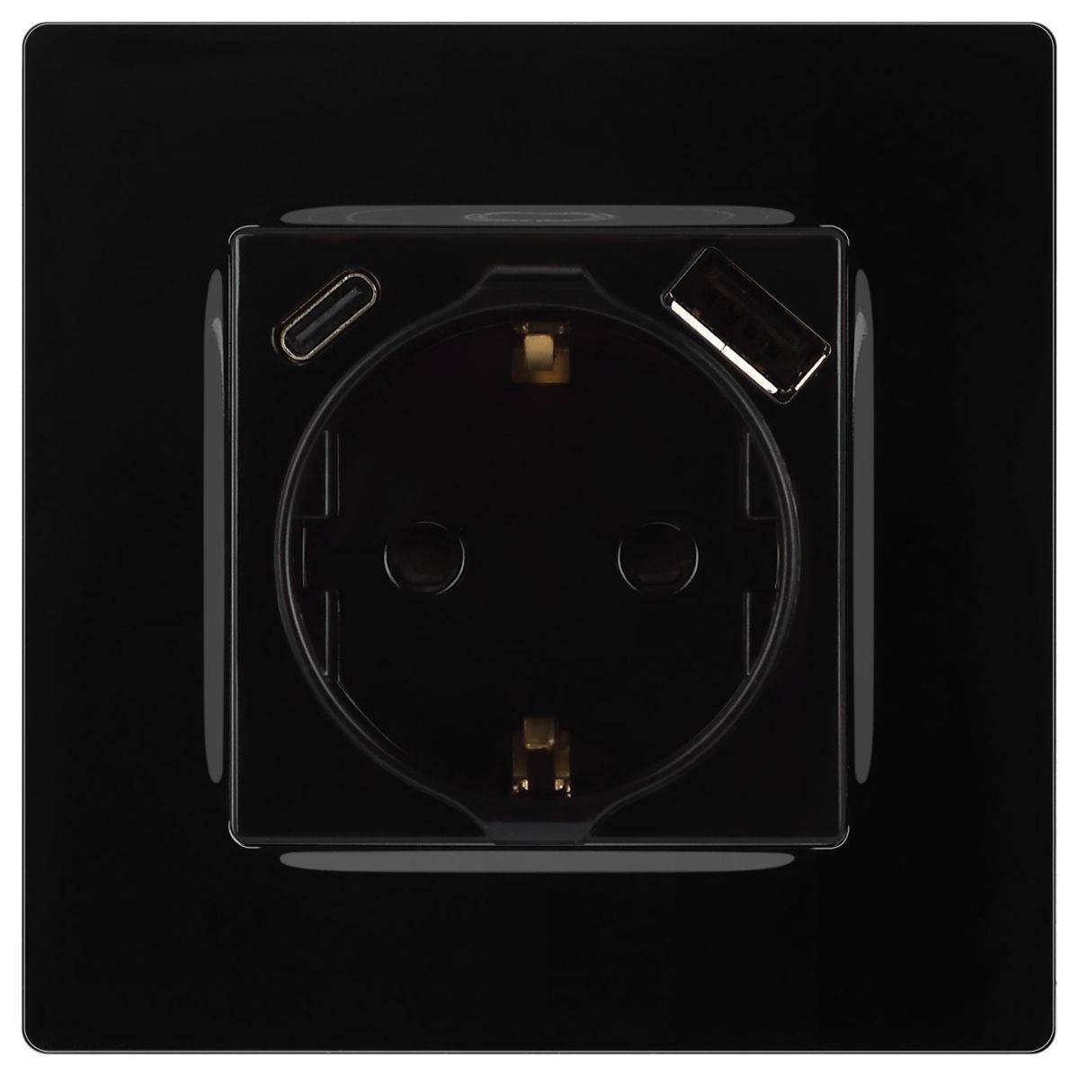 Розетка со шторками с USB type-A+C Эра 12-4108-06 Б0067746