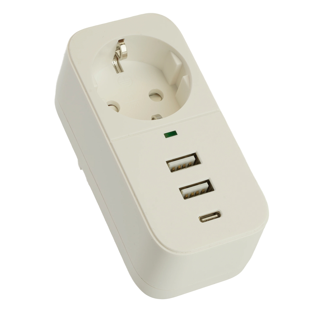 Сетевой фильтр 1-местный с/з Stekker Nova HM81-11-1 50142