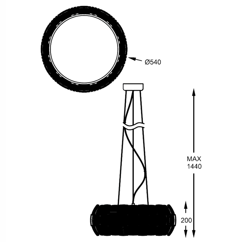 Подвесная люстра Zumaline SOLE P0317-06H-S8A1