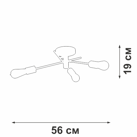 Потолочная люстра Vitaluce V3964-1/3PL
