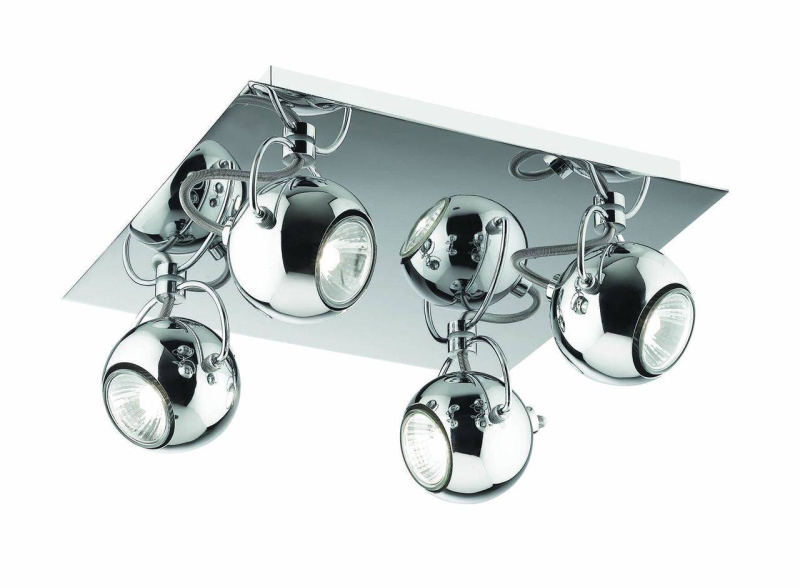 Спот Ideal Lux Lunare PL4 Cromo 066820