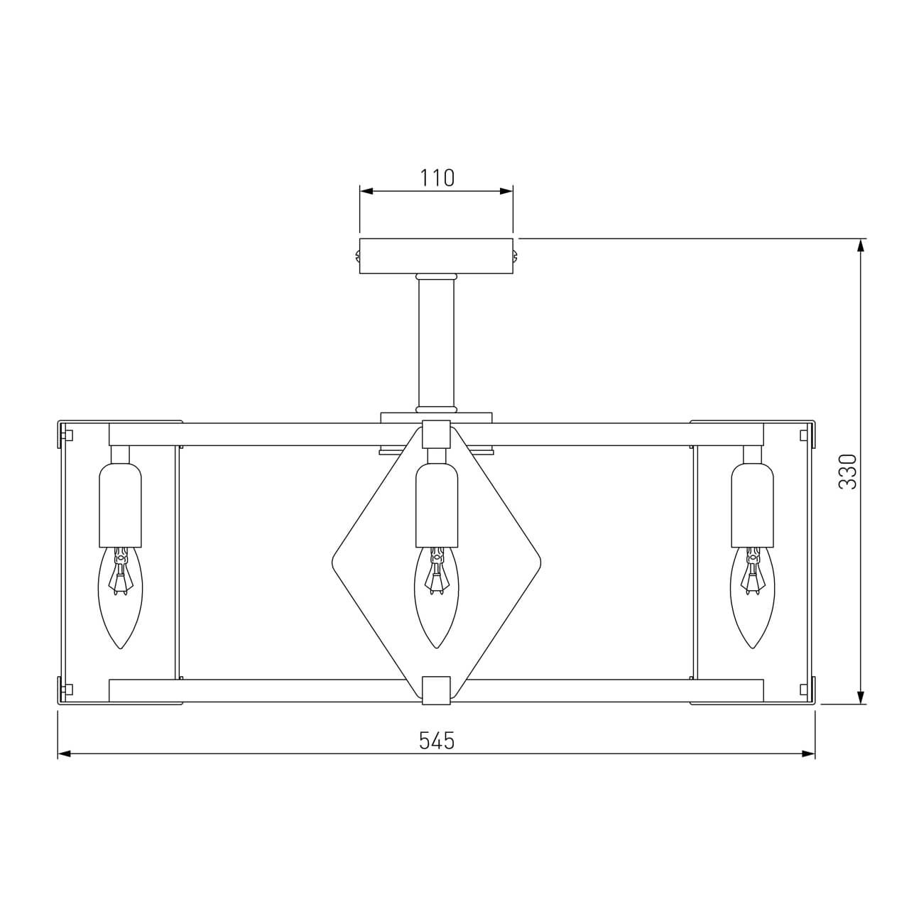 Потолочная люстра Eurosvet Aragon 60126/5 черный Smart (60116/5)