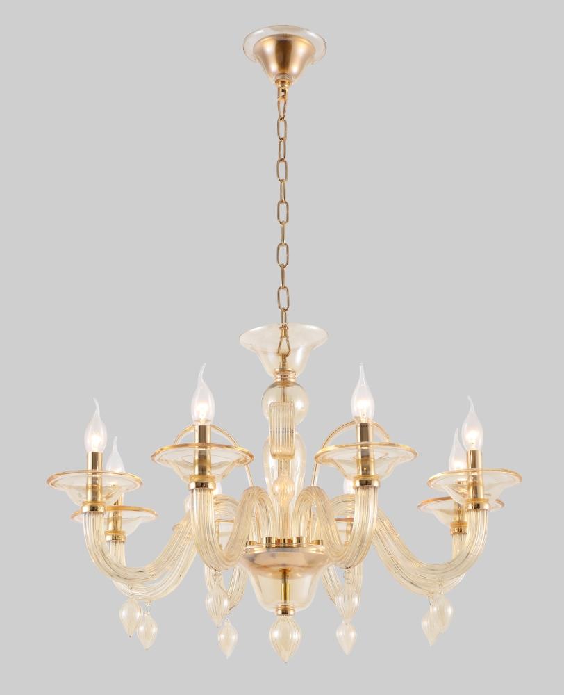 Подвесная люстра Crystal Lux Caetano SP-PL8 Amber