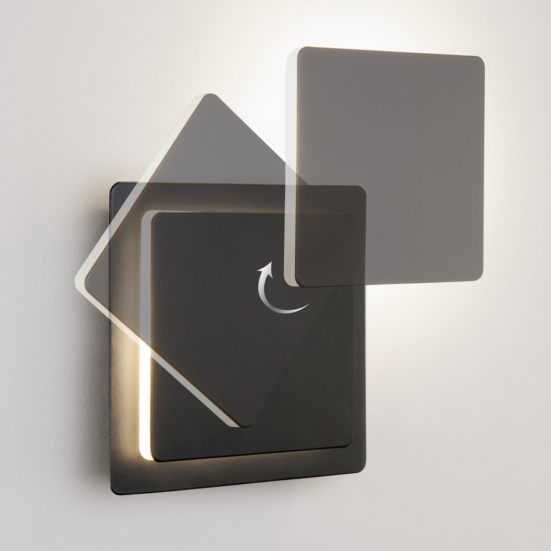 Настенный светодиодный светильник Eurosvet Screw 40136/1 черный