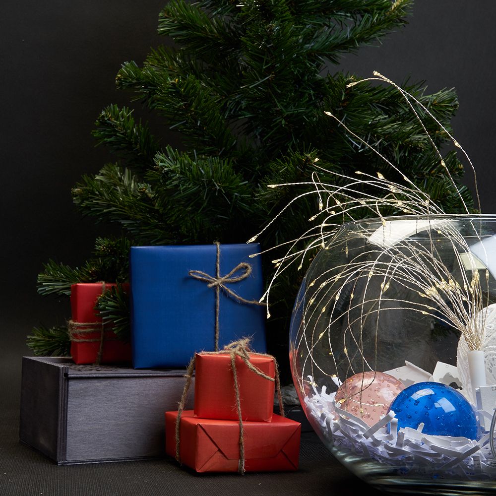 Гирлянда Feron CL595 Фейерверк 2700K 0.3м с питанием от батареек 41654