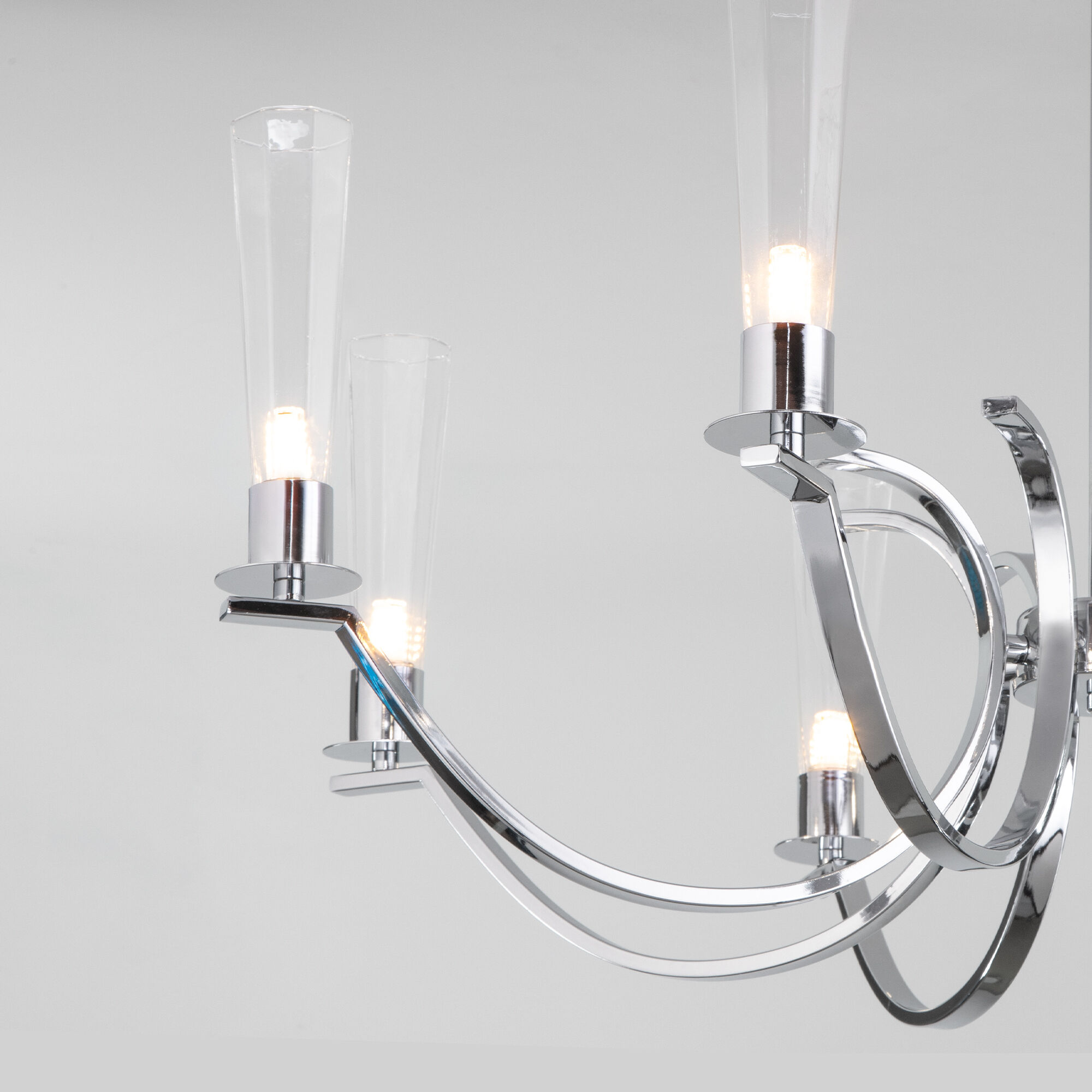 Люстра на штанге Eurosvet Rosher 60141/8 хром a060336