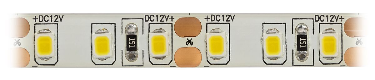 Светодиодная лента Эра 12В 2835 9,6Вт/м 2700K 5м IP65 LS2835-9,6-120-12-2700K-IP65-2year-5m KU-2835AD-120D-WW Б0044113