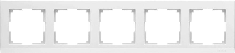 Рамка Werkel Stark на 5 постов белый WL04-Frame-05-white 4690389059377