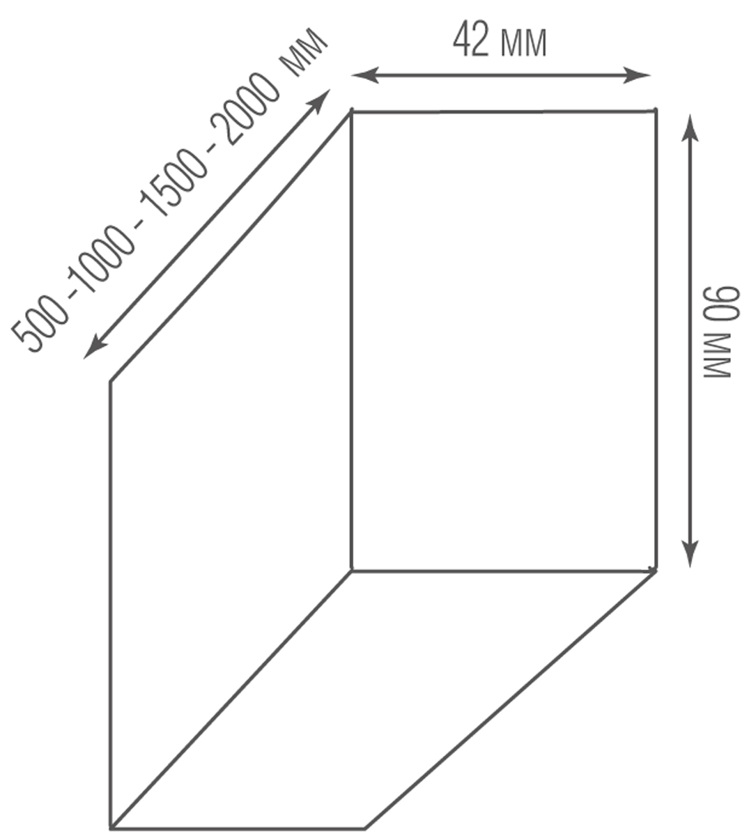 Настенный светильник Donolux Led Line Up&down DL18520C50NW30L6