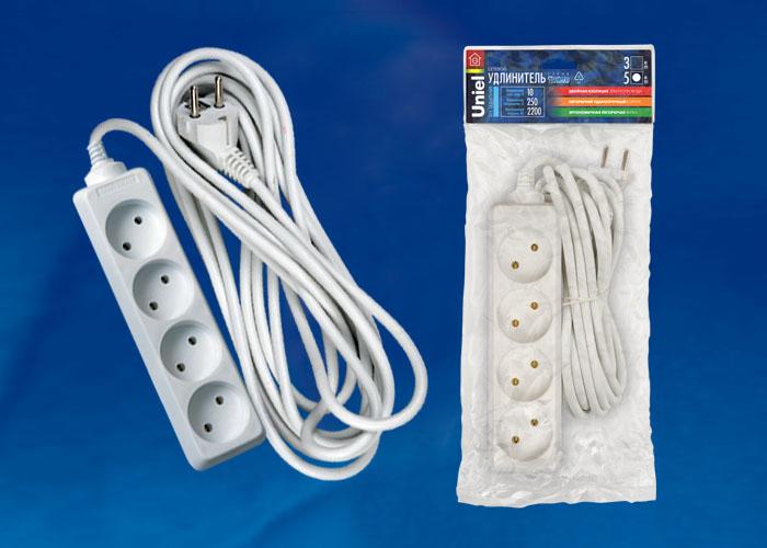Удлинитель (02861) Uniel 3гн х 7м б/з Standard S-CD3-7