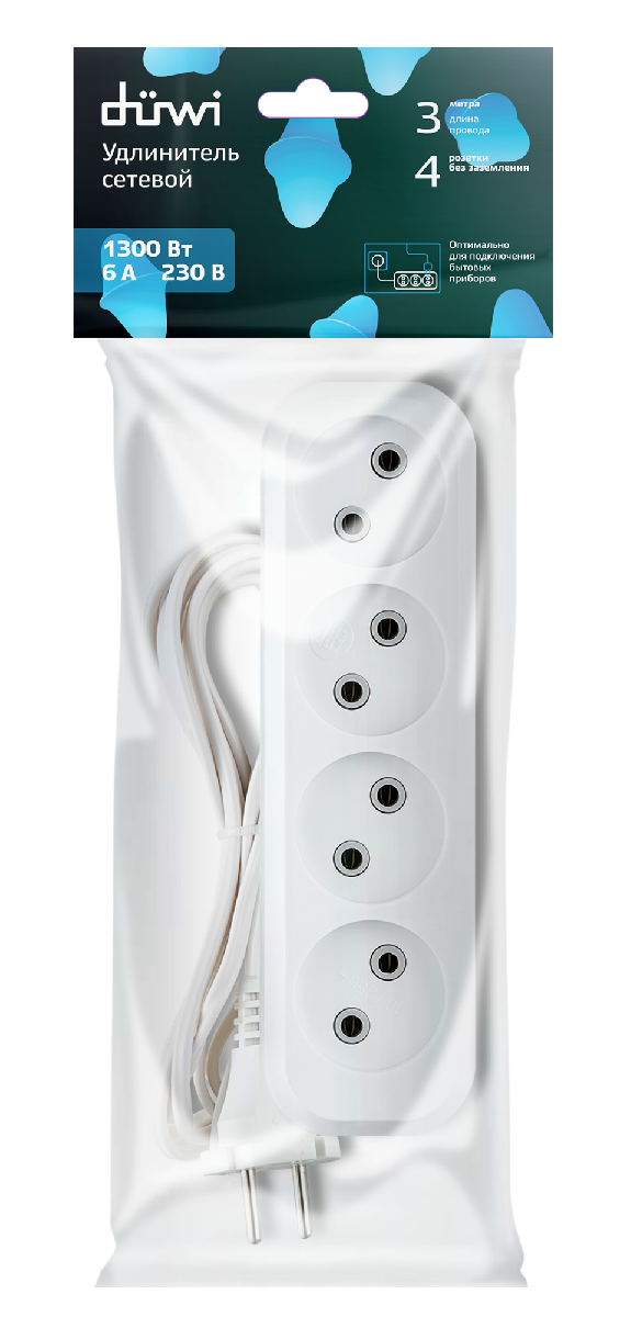 Удлинитель бытовой Duwi 28617 2