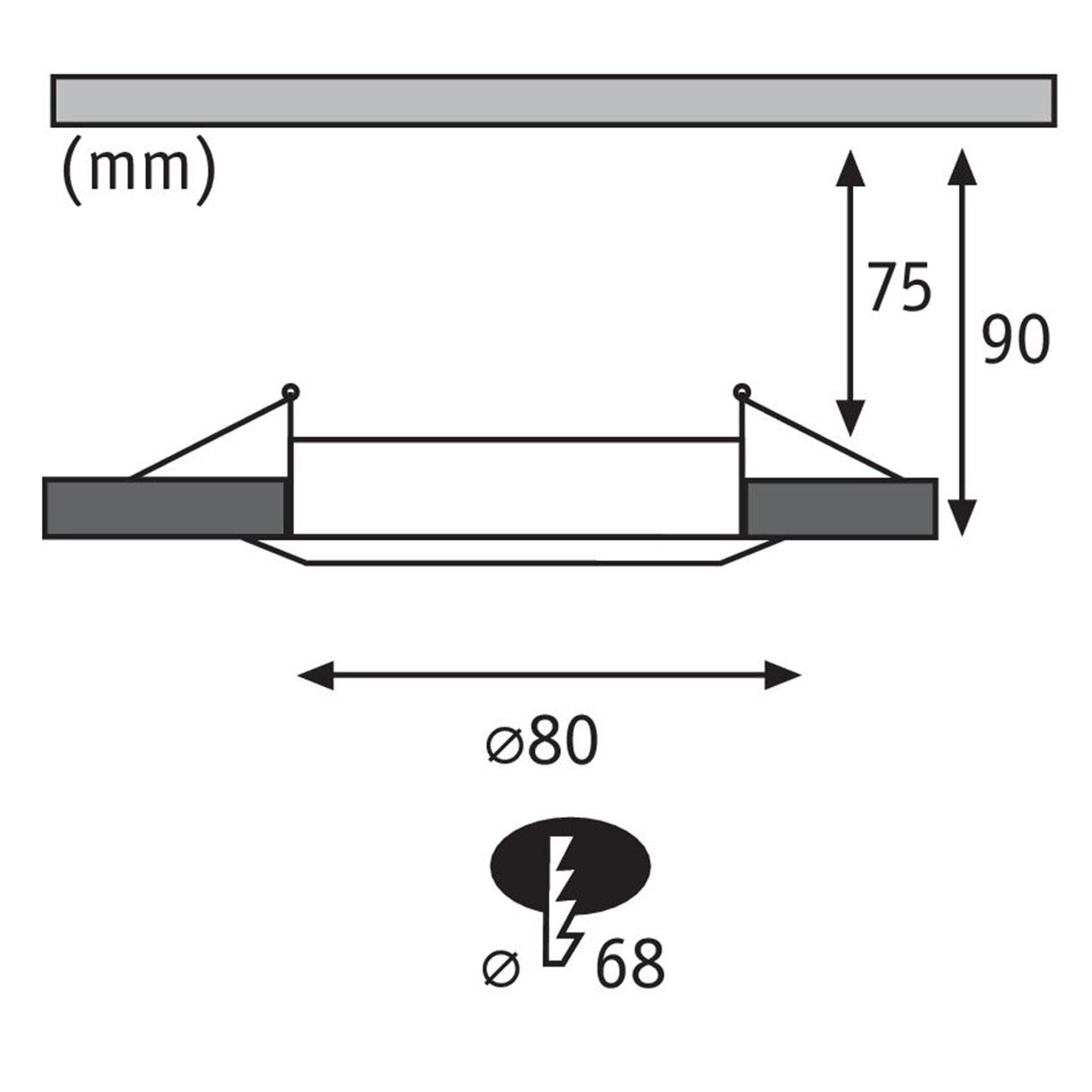 Встраиваемый светильник Paulmann Drilled 92628