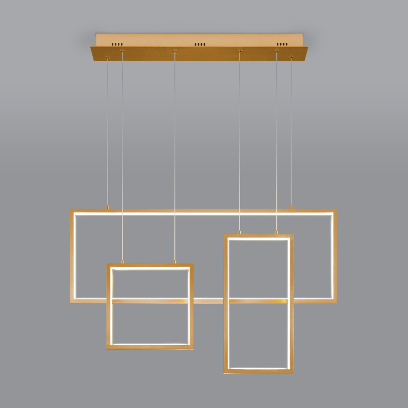 Подвесной светодиодный светильник Eurosvet Direct 90178/3 золото