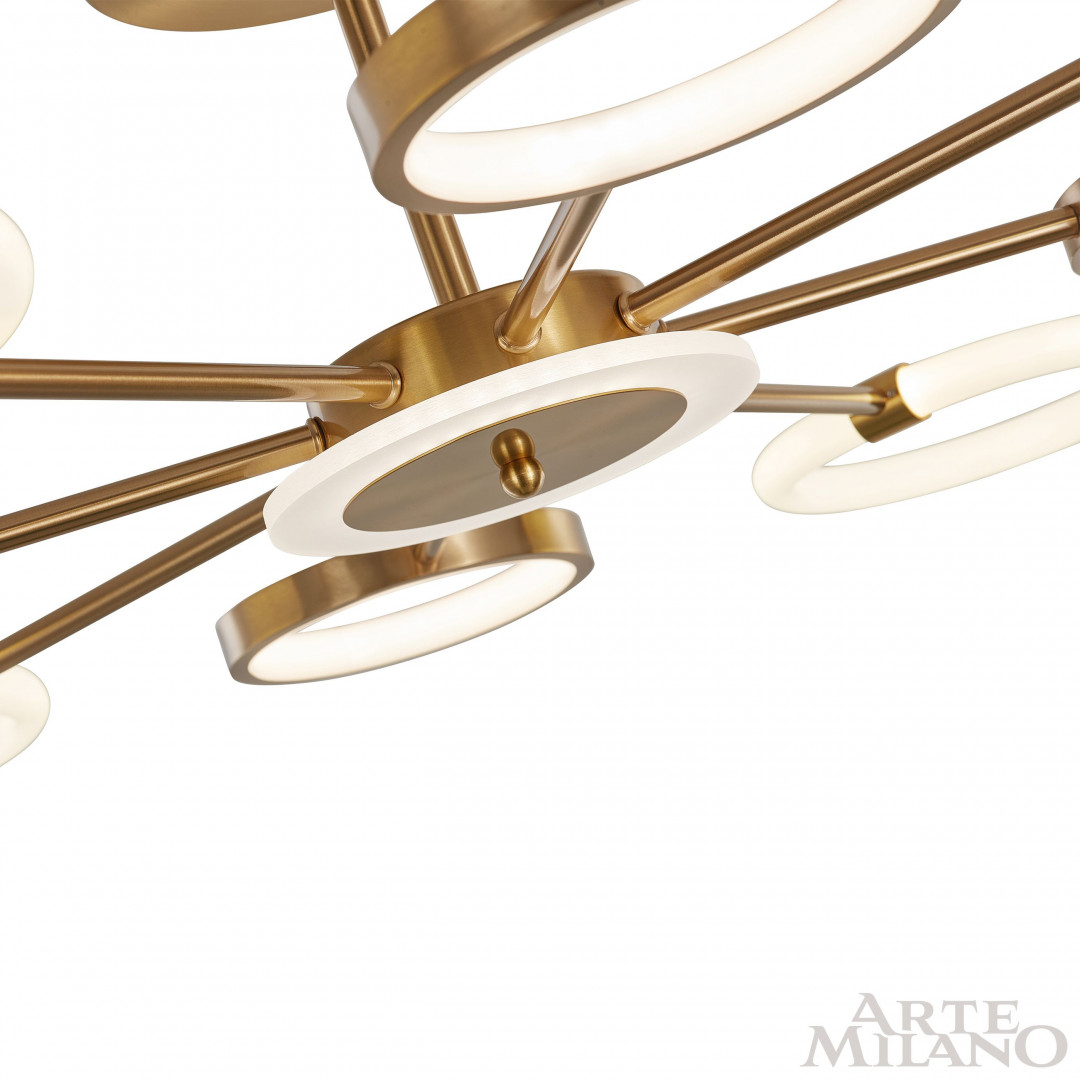 Потолочная led люстра Arte Milano Neapolis 277240/8 GD