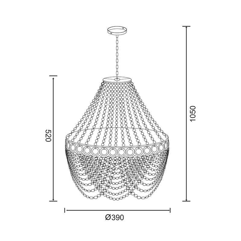 Подвесная люстра  Zumaline Ceuta YSC04