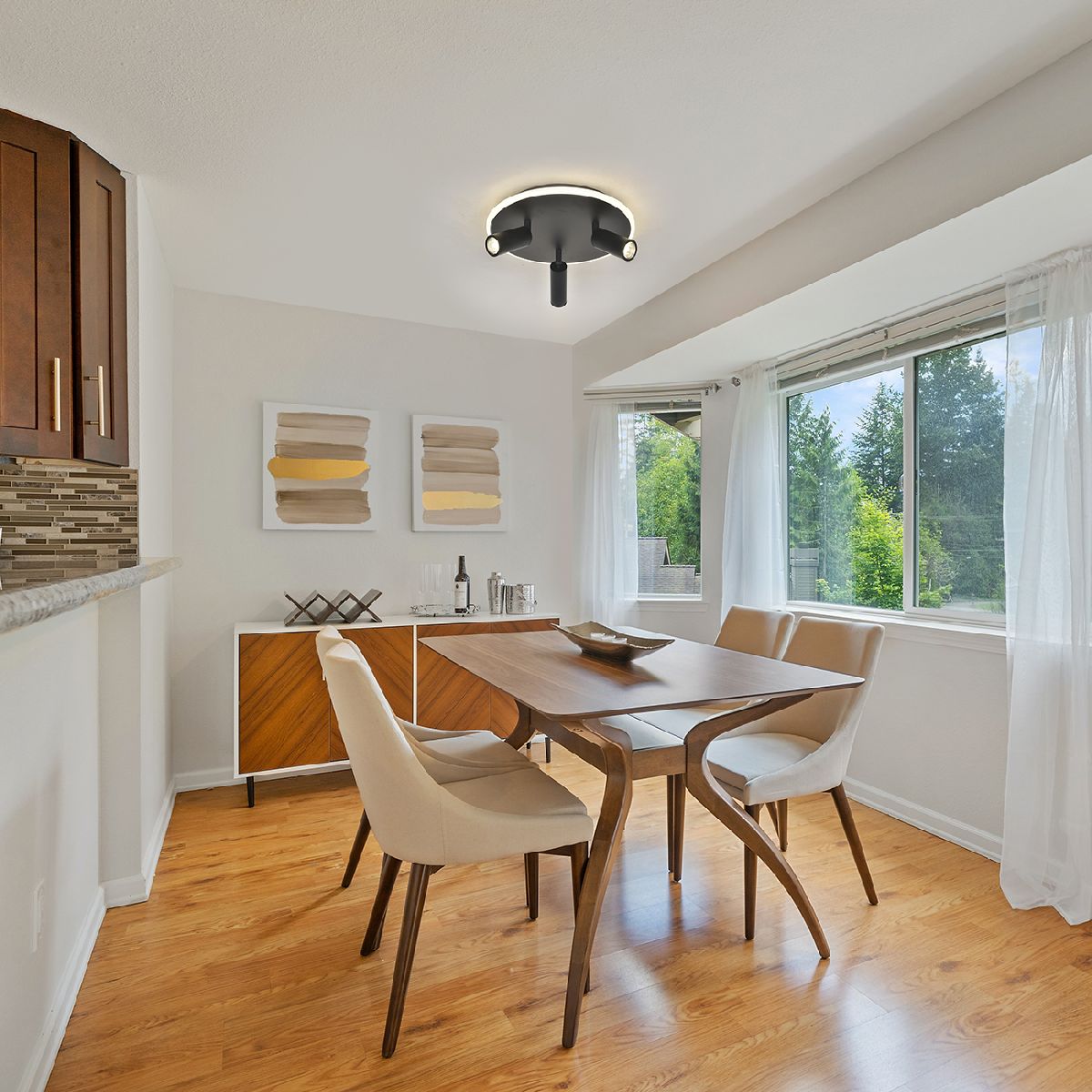 Потолочный светильник Escada 20046SMA/03LED BK